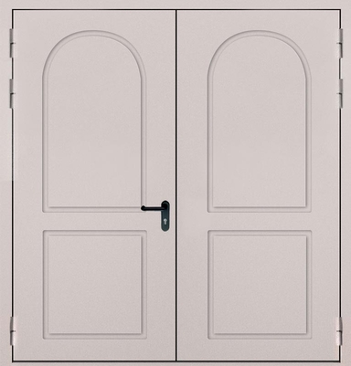Двупольная глухая противопожарная дверь с выдавленным рисунком ДПМ 02/60 (EI 60) — 017