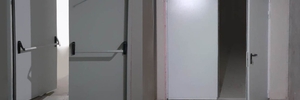 Монтаж двери Антипаника для магазина Стокманн в ТРЦ «Мега Химки»