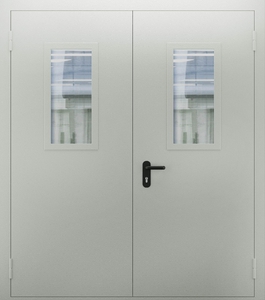 Двупольная дверь со стеклом ДПМО 02/60 (EI 60) — №05 (NEW)