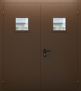 Двупольная дверь со стеклом ДПМО 02/60 (EI 60) — №07 (NEW)