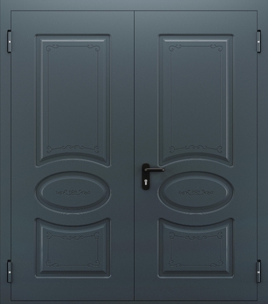 Двупольная глухая противопожарная дверь с МДФ ДПМ 02/60 (EI 60) — №07 (NEW)