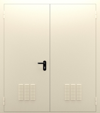 Двупольная глухая дверь с вентиляцией ДПМ 02/60 (EI 60) — №08 (NEW)