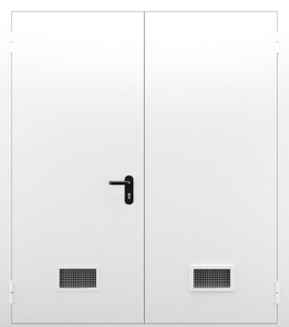 Двупольная глухая дверь с вентиляцией ДПМ 02/60 (EI 60) — №09 (NEW)