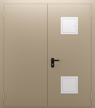 Двупольная глухая дверь со стыковочным узлом ДПМ 02/60 (EI 60) — №03 (NEW)