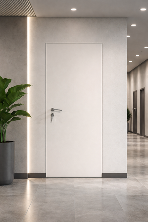 Дверь скрытого монтажа в интерьере