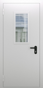 Однопольная дверь со стеклом ДПМО 01/60 (EI 60) — №05 (NEW)