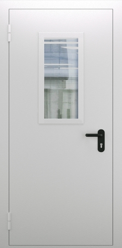 Однопольная противопожарная дверь со стеклом ДПМО 01/60 (EI 60) — №05 (NEW)