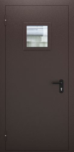 Однопольная противопожарная дверь со стеклом ДПМО 01/60 (EI 60) — №06 (NEW)