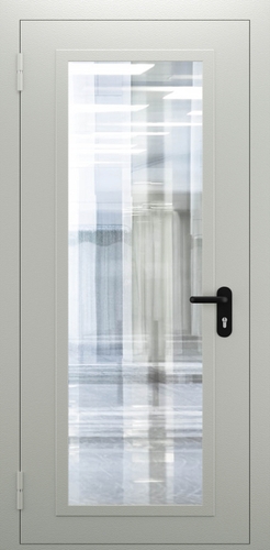 Однопольная противопожарная дверь со стеклом ДПМО 01/60 (EIW 60) — №05 (NEW)
