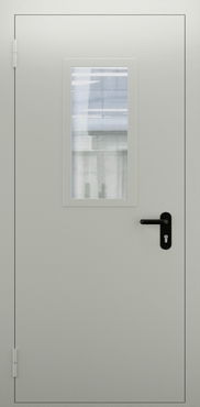 Однопольная дымогазонепроницаемая дверь со стеклом ДПМО 01/60 (EIS 60) — №05 (NEW)