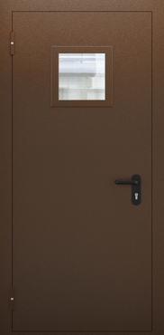 Однопольная дымогазонепроницаемая дверь со стеклом ДПМО 01/60 (EIS 60) — №07 (NEW)