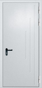 Однопольная глухая дверь с выдавленным рисунком ДПМ 01/60 (EI 60) — 048