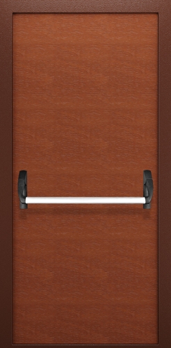 Однопольная глухая дверь с МДФ и системой Антипаника ДПМ 01/60 (EI 60) — №01 (NEW)