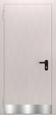 Однопольная глухая дверь с МДФ и отбойником ДПМ 01/60 (EI 60) — №01 (NEW)