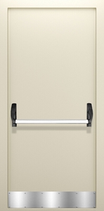 Однопольная глухая дверь с отбойником и системой Антипаника ДПМ 01/60 (EI 60) — №01 (NEW)