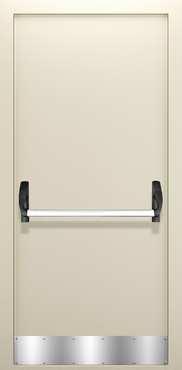 Однопольная глухая противопожарная дверь с отбойником и системой Антипаника ДПМ 01/60 (EI 60) — №01 (NEW)
