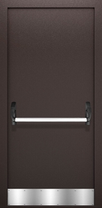 Однопольная глухая дверь с отбойником и системой Антипаника ДПМ 01/60 (EI 60) — №03 (NEW)