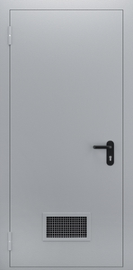 Однопольная глухая дверь с вентиляцией ДПМ 01/60 (EI 60) — №06 (NEW)