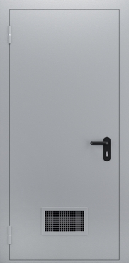 Однопольная глухая противопожарная дверь с вентиляцией ДПМ 01/60 (EI 60) — №06 (NEW)