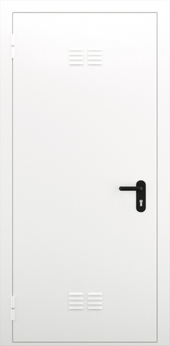 Однопольная глухая противопожарная дверь с вентиляцией ДПМ 01/60 (EI 60) — №03 (NEW)