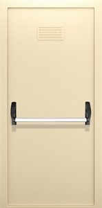 Однопольная глухая дверь с вентиляцией и системой Антипаника ДПМ 01/60 (EI 60) — №04 (NEW)