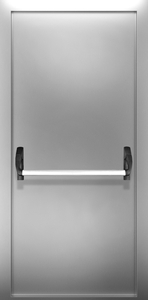 Однопольная глухая нержавеющая дверь с системой Антипаника ДПМ 01/60 (EI 60) — №01 (NEW)
