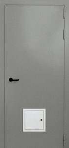 Однопольная глухая дверь со стыковочным узлом ДПМ 01/30 (EI 30) — 001