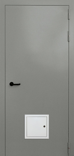 Однопольная глухая противопожарная дверь со стыковочным узлом ДПМ 01/30 (EI 30) — 001