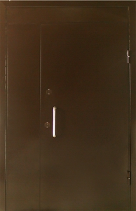 Однопольная техническая дверь со вставками — 002