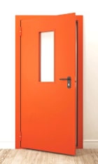 Оранжевая огнестойкая дверь