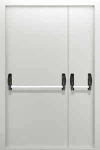 Полуторопольная глухая дверь с системой Антипаника ДПМ 02/60 (EI 60) — №07 (NEW)