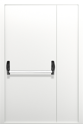 Полуторопольная глухая дверь с системой Антипаника ДПМ 02/60 (EI 60) — №06 (NEW)
