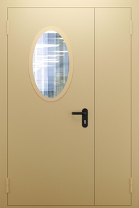 Полуторопольная дверь со стеклом ДПМО 02/60 (EI 60) — №01 (NEW)