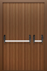 Полуторопольная глухая дверь с МДФ и системой Антипаника ДПМ 02/60 (EI 60) — №01 (NEW)