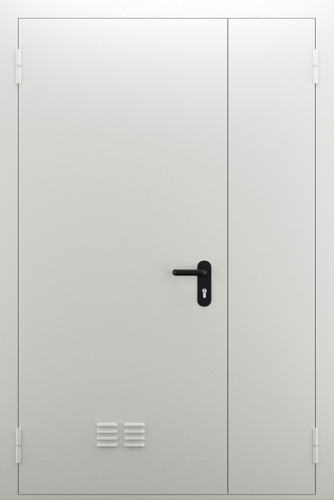 Полуторопольная глухая противопожарная дверь с вентиляцией ДПМ 02/60 (EI 60) — №01 (NEW)