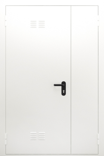 Полуторопольная глухая противопожарная дверь с вентиляцией ДПМ 02/60 (EI 60) — №03 (NEW)