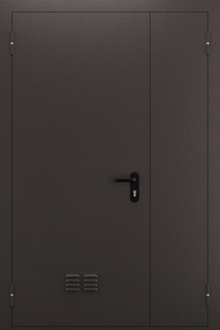 Полуторопольная глухая дверь с вентиляцией ДПМ 02/60 (EI 60) — №07 (NEW)
