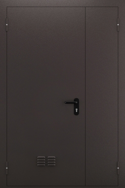 Полуторопольная глухая противопожарная дверь с вентиляцией ДПМ 02/60 (EI 60) — №07 (NEW)