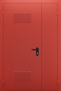 Полуторопольная глухая противопожарная дверь с вентиляцией ДПМ 02/60 (EI 60) — №08 (NEW)