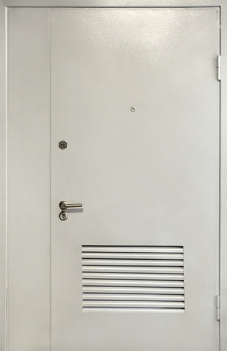 Техническая дверь с вентиляцией и боковой вставкой — 013