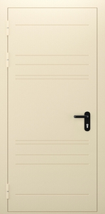 Техническая глухая однопольная дверь с выдавленным рисунком — №02 (NEW)