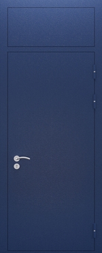 Техническая глухая однопольная дверь с фрамугой — №03 (NEW)