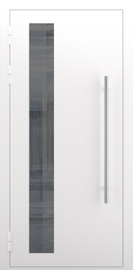 Техническая однопольная дверь с тонированным стеклом — №01 (NEW)