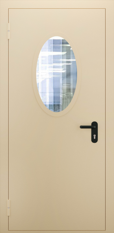 Дверь с овальным стеклом №01