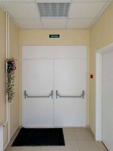 Двупольная дверь для эвакуационного выхода