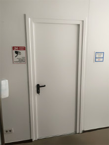 Однопольная дверь, фото сзади