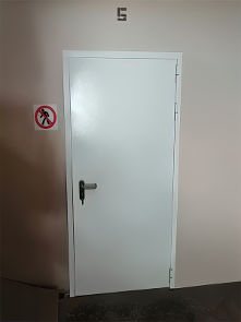 Однопольная дверь, вид спереди
