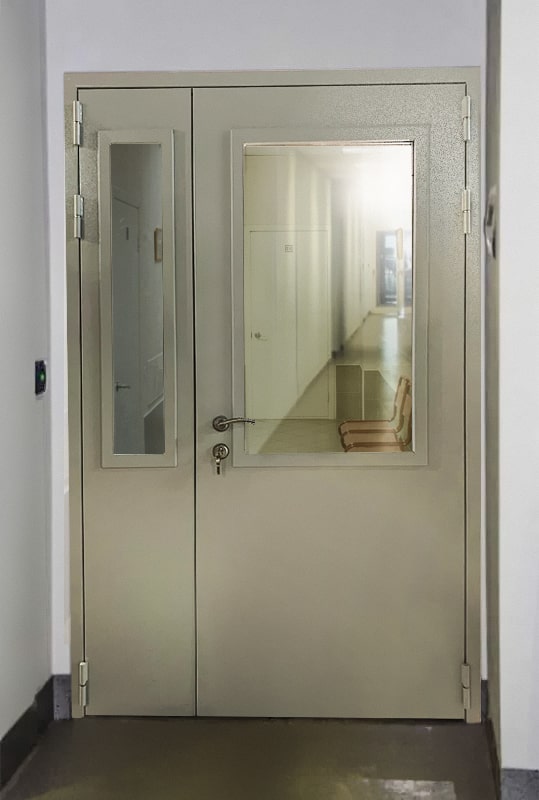 Техническая дверь со стеклом
